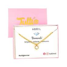 TUTTI JOYERIA ARTESANAL - Collar Piedra del Mes - Birthstone Necklace - Regalo Cumpleaños - Collar del mes con Cristal Austriaco (Corazón, Plomo (Junio)) - Tornasol (Abril) - Ver 10