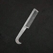 金属马刷，用于梳理鬃毛和尾巴 - 防止缠结，马用金属宠物美容刷。宠物用品。