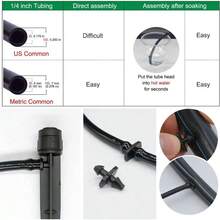 25 Pcs Drip Irrigation Emitters, Adjustable Flow 0 - 18 GPH Irrigation Drippers With , 360 Degree Flow Sprinkler, Micro Sprinkler Garden Patio Lawn Flower Bed - 25 + 360 Degree Flow - View 5