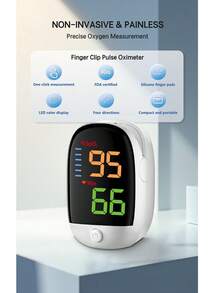 Fingertip Pulse Oximeter, Household And Medical Blood Oxygen Saturation Detector, Heart Rate Detector