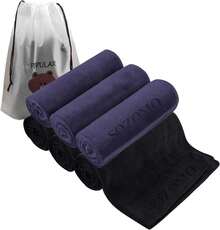 6PCS Toalla Fitness Gym, Toalla Deportiva Absorbente, Secado Rápido Absorbente de Entrenamiento, Ligera de Viaje para Deporte, Yoga, Playa, Ducha. - 1 - Ver 1