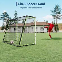 CuisinSmart Portable Sports Soccer Rebounder For Backyard, Training, Soccer Practice Equipment, Soccer Training Equipment, Football Practice,Easy Set Up - White & Black-82.68"D X 59.06"W X 43.31"H - View 7