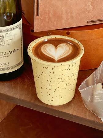 1 件陶瓷飞溅釉马克杯，时尚饮具，适合居家、礼品、生日、咖啡厅、下午茶、派对、朋友、办公室、宿舍