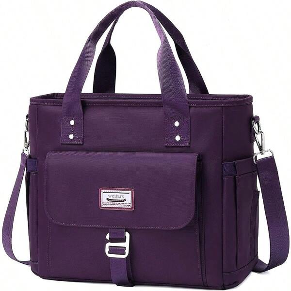 Weitars Lunch Bag For Women WorkInsulated Lunch Box Extra Large Lunch Tote Bag WideOpen Tote Cooler Bag With Removable Shoulder Strap With Side Pocket Lunchbag For Picnic Hiking Beach