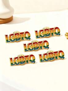 Spilla con simbolo arcobaleno LGBTQ, a sostegno della diversità e dell'uguaglianza, decorazione per borse e vestiti