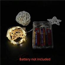 1串10/20/30/50/100颗LED灯珠，长度可选1米/2米/3米/5米/10米，电池盒供电，适用于日常装饰、花卉装饰、婚礼、节日、派对场景、圣诞装饰、家居圣诞礼物、圣诞装饰品