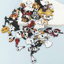 20/30/40/50 件各式时尚魅力珐琅滴油合金吊坠，DIY 手链、项链、耳环、珠宝制作、节日珠宝用品