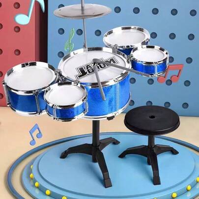 Bộ trống jazz mô phỏng chân thực, đồ chơi giáo dục, phù hợp cho người chơi nghiệp dư và các hoạt động trong kỳ nghỉ.