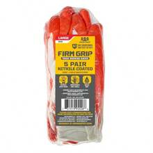 Large Nitrile Coated Work Gloves (5 Pack)-Great For Outdoor, Construction And DIY Projects - trái cam - Xem 6