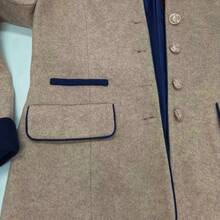 Women'S Casual Chic Beige Jacket With Stand Collar & Button Front - Long Sleeve, Button-Up Front, Flap Pockets, All-Season Versatile Outerwear For Casual Attire, Versatile Fashion | Classic Collar Design | Structured Fit Jacket, Elegant Blazer For Women, Elegant Office Blazer For Women, Elegant And Casual Blazer For Women - 卡其色 - 查看 8