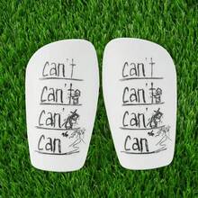 1 Pair Mini Size Football Shin Guards, Thick Anti-Collision Leg Guards, Comfortable And Lightweight, Durable Cross Design, Suitable For Training And Matches, Football Accessories - Cant Bilateral Symmetry - View 7