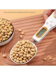 1pc Electronic Measuring Spoon Scale, Household Mini Kitchen Digital Scale, Handheld Ingredient Measuring Spoon, Food Weight Tool, Kitchen Scale