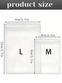 100/30/10/5pcs Transparent PVC Jewelry Storage Bag, Portable Anti-Oxidation Jewelry Storage Bag, Jewelry Organizer, Ring And Earring Storage Bag, Self Sealing Jewelry Packaging Bag, Portable Waterproof Zipper Bag, Used For Earrings And Accessories, Anti-Oxidation, Suitable For Daily Use And Travel, School Cosmetics Bag, Back To School Supplies, Cosmetics Storage, School Supplies Bag, Room Supplies - Multicolor - View 7