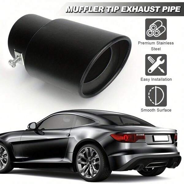 通用型高性能汽车排气尾管套件 - 通用型消音器 | 易于安装，耐高温改装 | 提升引擎声浪和外观 | DIY汽车改装爱好者的理想之选