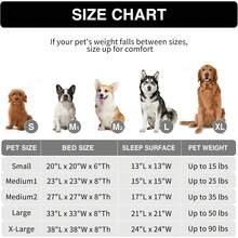 Calming Dog Bed (S/M/L/XL) For Medium And Large Dogs, Comfortable Faux Fur Donut Cuddler Up To 15/30/50/90lbs - Màu be - Xem 2