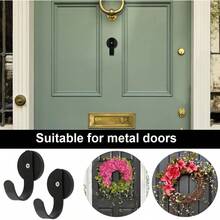 2-Pack Magnetic Wreath Hangers For Metal Doors, Christmas Decor - 白色 - 查看 8