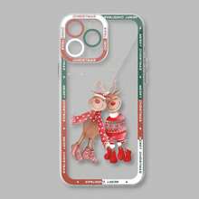 Funda de teléfono de Feliz Navidad y Año Nuevo compatible con  16 15 14 13 12 11 Pro Max Mini X XS SE 7 8 Plus 16E, funda suave a prueba de golpes, compatible con funda de  17, funda de  17 Pro, funda de  17 Pro Max - -4 - Ver 5