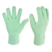 Dusting Cleaning Gloves Microfiber Mittens For Plant Blinds Lamp Window, 1 Pair