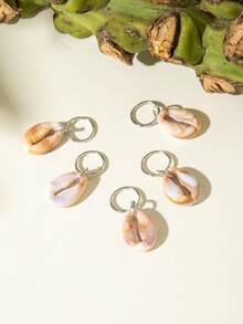 imoli 5 件海滩度假风格编织环发饰，女士派对礼物 - 27221-4-khaki - 查看 5