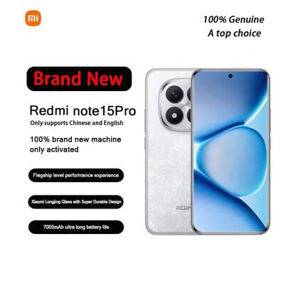 Xiaomi 全新小米 Redmi Note 15 Pro，12GB+256GB 存储，官方标准配置，无 eSIM 卡，中国版，仅支持英文和中文。型号 14R，全新，已激活但未使用过。