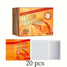 20片/盒暖手贴便携舒适持久自热暖胃贴暖肚子暖腿贴全身通用冬季户外活动露营安全持续加热十小时 - 彩色 - 查看 8