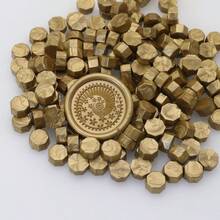100pcs/Pack Metal Wax Seal Beads, Octagonal, For Envelope Seals, Wedding Invitations, Gift Packaging - Multicolor - View 35