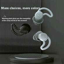 1 Pair Reusable Shark Fin Noise-Proof Ear Plugs, Adult Swimming Earplugs, Waterproof Sound Insulation, For Swimming, Diving, Bathing, Noisy Activities (Easy To Insert, Fit Snugly), Swimming Noise-Proof Earplugs - Multicolor - View 2