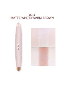 NOVO 二合一高光修容棒，哑光亮肤塑脸，鼻影，遮瑕膏 - 02#自然色 - 查看 13