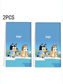 [Bluey Towel Set] 2/4/6/8/10/12pcs Christmas Towel Set - Holiday Decor, Bathroom And Kitchen Towels, Bluey Printed Pattern - Super Soft & Microfiber Fabric, Suitable For Christmas Party Decor, Gifts, Home Use - Quick Dry & Easy Care, Christmas Blue Theme, Fabric, Daily Decor, Home Decor, Christmas Kitchen Towels Shower Towels For Beaty Salon, Hotel Sports,Home Essentials, Towel, Skin Care