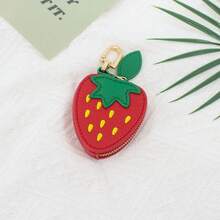 Bestes Geschenk, süße fruchtförmige Münzbörse - Mini Schlüsselanhänger Geldbörse für Frauen, ästhetischer Taschenbaumler und Strumpfstopfer, Mini-Geldbörse, kleine Geldbörse, süße Geldbörse, Münzbörse, Schlüsselhalter, Geldtasche, Schlüsselanhänger-Geldbörse