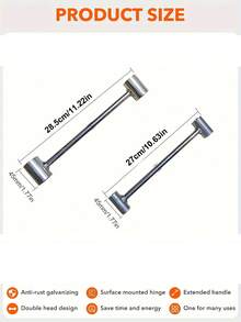 1 Stück Türscharnier Einstellwerkzeug, Scharnier-Spaltjustierungsschlüssel, robustes Türscharnier-Reparaturwerkzeug für Wohnungen, Brandschutz-, Sicherheits- und Reinraum-Türen, ergonomisches Design für einfache Reparatur