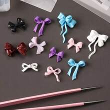 Plantillas de uñas con forma de mariposa, moldes de lazos para uñas, diversos moldes de silicona con forma de lazo para uñas, lazos de cinta con forma de corazón para uñas, moldes de arte de uñas DIY, modelos de grabado 3D - Perfectamente adecuados para accesorios de salón y decoración de manicura, herramientas esenciales para uñas, accesorios de arte de uñas, juegos de uñas, suministros técnicos para uñas, diseño de corte preciso, plantillas reutilizables para herramientas de uñas para profesionales de la belleza e accesorios indispensables para el arte de uñas