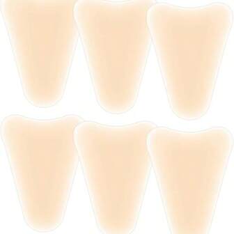 6Pcs Seamless Crotch Smoothing Pad For Leggings Swimsuits, Privacy Protection Insert Reusable Front Modesty Cover For Women