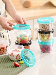 1 Stück Kühlschrankbox mit Frischhaltefunktion, multifunktionale versiegelte Lebensmittelaufbewahrungsbox, versiegelte Box, Aufbewahrungsbox für trockene Obst- und Gemüsesnacks