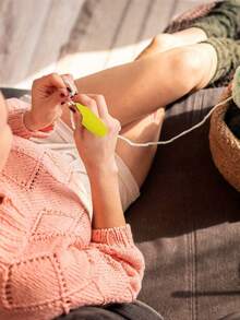 Set de 5 piezas de kit de mangos con agarre ergonómico, ganchos de 2mm a 10mm con agarres cómodos, colores surtidos (rojo, morado)