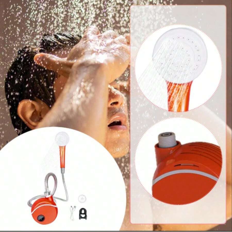Rechargeable Camping Shower For Outdoors, Bathroom, Beach, - Multicolor - View 1