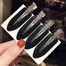 VILA 4-Piece Women's No-Slip Hair Clips – Strong Grip Seamless Hairpins In Light Colors (Yellow, Pink, Blue, Black, White, Beige, Brown, Grey, Navy) – Versatile For Updos, Braids & Daily Styling – Smooth Salon-Quality Hair Accessories - 黑色4pcs - 查看 7