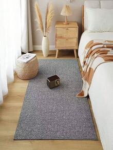 1pc Ivory Plush Solid Color Minimalist Decorative Carpet, Home Decor Rug, Dirt-Resistant, Comfortable, Washable Carpet For Living Room, Bedroom, Bathroom, Study, Closet