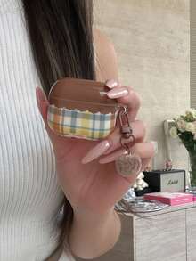 Ins Korean Style Colorful Plaid Letter 4 Earphone Case Pro 3 New Pro 2 Protective Cover 3rd Generation Apple Wireless Bluetooth 3rd Generation 1 2 Shockproof 2nd Generation - Multicolor - View 9