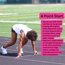 JH-Portable Starting Blocks For Track And Field Training Enhance Speed And Performance Sprint Trainer - As Pic - View 5