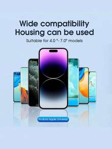 1pc Car Phone Holder, Bendable Soft Tube Suction Cup Rotatable Car Phone Mount For Dashboard/Windshield (2 Face Plates Randomly Sent)