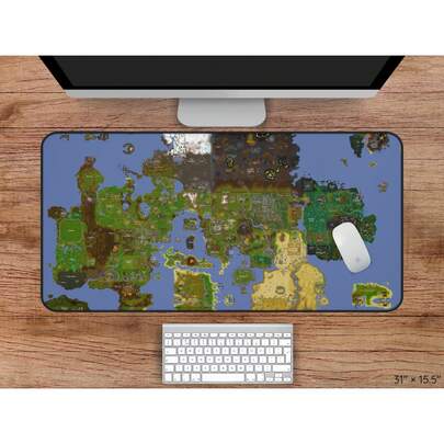 Old School Runescape Desk Mat Runescape Map Desk Mat Osrs Desk Mat Gaming Desk Pad Old School Runescape Mousepad Gaming Office Mousepad Desk Acces