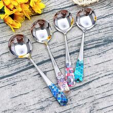 1/4pcs Creative Dragon Scale 3D Pattern 304 Stainless Steel Cutlery Set, Includes Soup Spoon, Dessert Spoon, Coffee Spoon, Suitable For Home, Restaurant, Dormitory Use - Multicolor - View 16