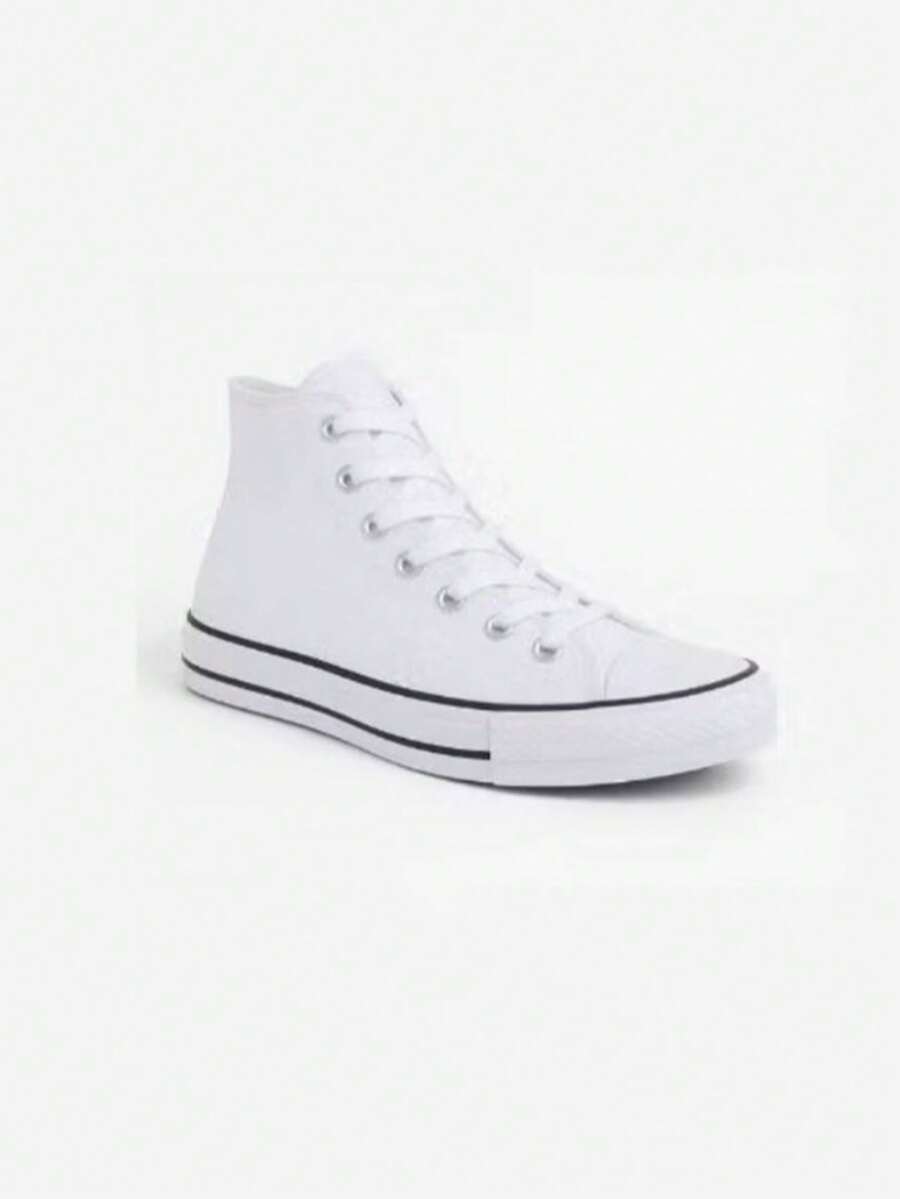 Women's Sneakers, Star, High-Top, Unisex Casual - 白色 - 查看 1