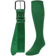 TCK Baseball Or Softball Sock/Belt Combo- Youth & Adult Sizes For Boys And Girls Men And Women(Small Kelly Green) - Type1 - View 2