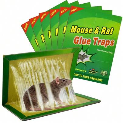 Starke klebrige Maustafel, Haushalts-Artefakt zur Nagetierbekämpfung, Mausaufkleber, Anti-Flucht-Aufkleber, kleine, mittlere und große Maus-Klebetafeln, maussichere und feuchtigkeitsbeständige klebrige Maustafeln, geeignet für Lagerhallen in der Küche zu Hause