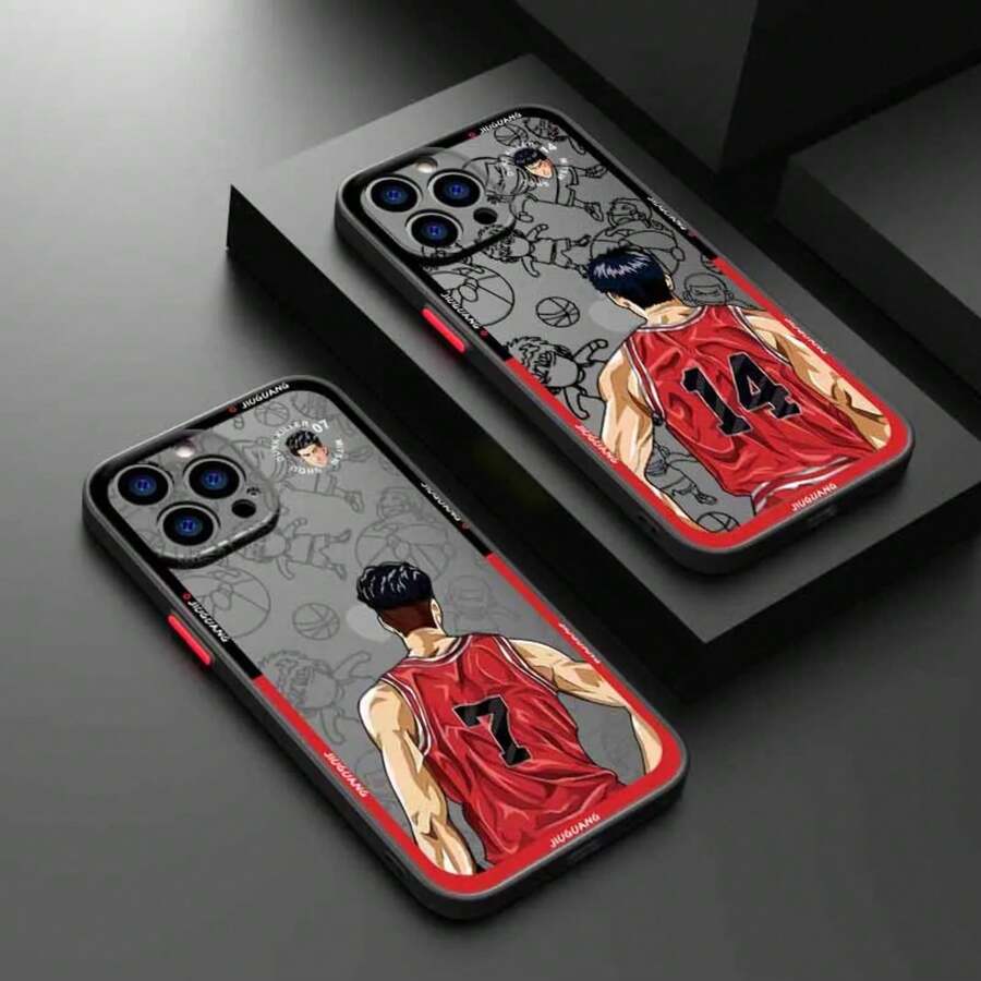 Nueva funda compatible con anime para 17, 17Air, 16E, 16, 15, 14, 13, 12, 11, Mini, Pro, Max, Plus, de material traslúcido y mate, funda compatible con 17, 17 Pro, 17 Pro Max - Fbk03 - Ver 1