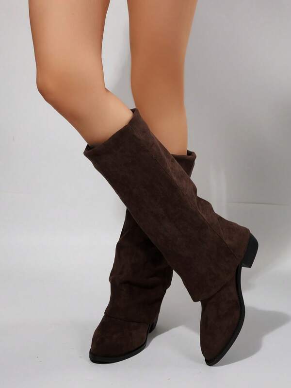 Sexy europäischer Stil Overknee-Stiefel für Frauen, Neuheiten Herbst/Winter 2025, Nieten-Schnallen-Röhrenstiefel mit schlankem Absatz, High Heel Reitstiefel