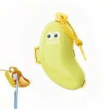 香蕉形牙刷架和旅行盒 - 可爱的笑脸设计，带防尘罩的便携式卫生收纳盒，塑料浴室收纳盒香蕉形牙刷架带牙膏隔层，塑料旅行盒，便携式 ABS 设计 - 居家和旅行必备，独特有趣的礼物创意（黄色、绿色） - 适合家庭、旅行和成人 - 彩色 - 查看 9