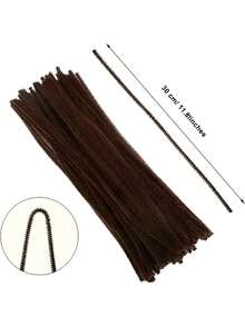 500/400/300 Stücke Weihnachts-Rentier Bastelset - beinhaltet braune Fellstreifen, bewegliche Augen und rote Bommel - perfekt für DIY Weihnachtsdekoration und Geschenke, Rentier Weihnachtsdeko und Bastelzubehör